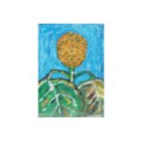 John Bratby, 1928-1992 Sunflower, signed oil on canvas Worldwide shipping available: shipping@