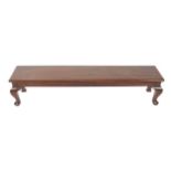 Edwardian mahogany low table raised on cabriole legs to the fore Worldwide shipping available: