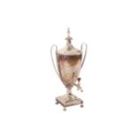 Large George III Sheffield plated tea urn Worldwide shipping available: shipping@sheppards.ie 59 cm.