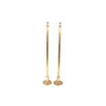 Pair of brass Corinthian capitalled standard lamps Worldwide shipping available: shipping@