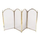 Four fold brass and mess panelled fire screen Worldwide shipping available: shipping@sheppards.ie 62