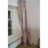 PAIR OF SILK CURTAINS Direct all shipping enquiries to shipping@sheppards.ie 250 cm. high