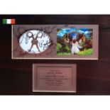 SIGNED PLATINUM AWARD PRESENTED TO SCISSOR SISTERS by Universal Music Ireland, signed by various