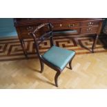 REGENCY PERIOD BEECH SABRE LEGGED CHAIR with drop in seat Direct all shipping enquiries to