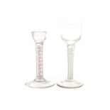 LOT OF TWO EARLY SPIRAL STEMMED GLASSES Direct all shipping enquiries to shipping@sheppards.ie 14