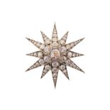 ﻿ANTIQUE DIAMOND STAR BROOCH ﻿5.5 cts. of diamonds Direct all shipping enquiries to shipping@