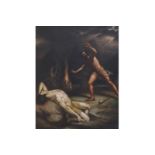 ENGLISH ROMANTIC SCHOOL, EARLY NINETEENTH-CENTURY Cain and Abel   Oil on canvas Direct all