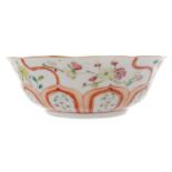 CHINESE QING PERIOD POLYCHROME BOWL mark of Qianlong Direct all shipping enquiries to shipping@