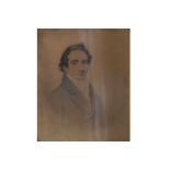 JOSIAH SLATER A bust-length portrait of a young man.   Inscribed Jos. Slater.  17 Newman Street,
