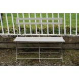 ﻿FOLDING METAL AND WOODEN GARDEN BENCH Direct all shipping enquiries to shipping@sheppards.ie