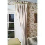 PAIR OF LINEN CURTAINS Direct all shipping enquiries to shipping@sheppards.ie 220 cm. long