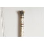 NINETEENTH-CENTURY IVORY AND BONE WALKING STICK Direct all shipping enquiries to shipping@