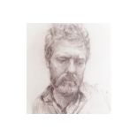 HARRISON Study of Glen Hansard  Signed pencil sketch Direct all shipping enquiries to shipping@