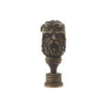 LATE EIGHTEENTH-CENTURY / EARLY NINETEENTH-CENTURY SEAL with Medusa mask decorated handle Direct all