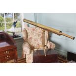 NINETEENTH-CENTURY BRASS TELESCOPE in original mahogany case’ William Harris & Co. 50 High