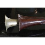 NINETEENTH-CENTURY HUNTING HORN IN A LEATHER CASE Direct all shipping enquiries to shipping@