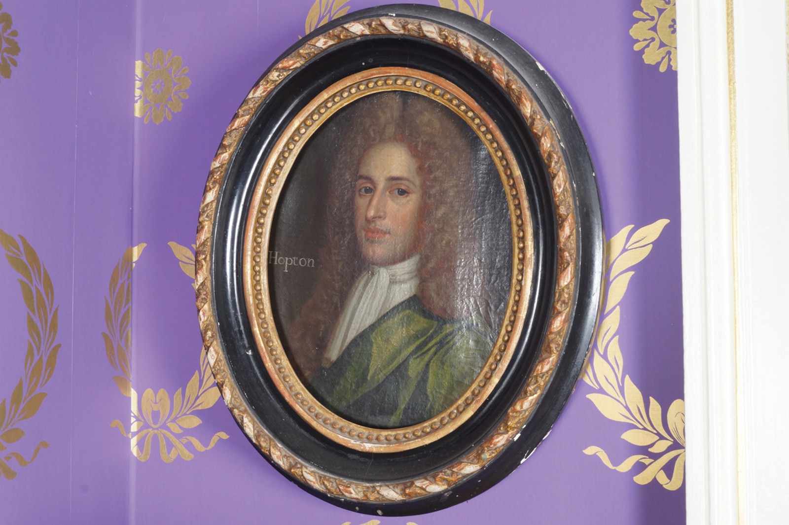 ﻿ENGLISH SCHOOL, SEVENTEENTH-CENTURY ﻿Portrait of a young gentleman wearing a green cloak,  Oil on - Image 2 of 2