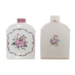 TWO EIGHTEENTH-CENTURY CHINESE FAMILLE ROSE CADDIES Direct all shipping enquiries to shipping@