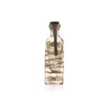 ROMAN IRIDESCENT GLASS PERFUME FLASK with incised waved decoration Direct all shipping enquiries