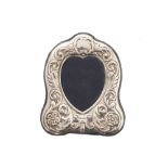 Antique sterling silver heart shaped photo frame Worldwide shipping available: shipping@sheppards.ie