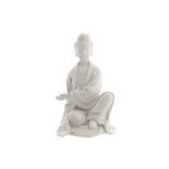 Chinese porcelain figure of Guanyin, circa 1800 Dehua; signed to reverse Worldwide shipping