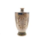 Japanese Imperial Satsuma vase of baluster chamfered form Worldwide shipping available: shipping@