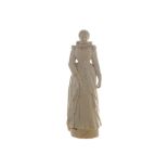 Early Continental Ivory figure  of a woman with a ruff collar  Worldwide shipping available: