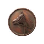 Bronze plaque depicting a racehorse Worldwide shipping available: shipping@sheppards.ie 36 cm.