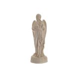 Late nineteenth-century parian statue of an angel holding a child Worldwide shipping available: