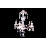 Five-branch crystal chandelier Worldwide shipping available: shipping@sheppards.ie 60 cm. high; 60
