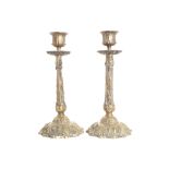 Pair of heavy brass candlesticks Worldwide shipping available: shipping@sheppards.ie 21 cm. high