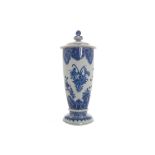 Chinese Qing blue and white urn and cover Worldwide shipping available: shipping@sheppards.ie 28 cm.