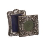 Group of three small Edwardian silver photo frames Worldwide shipping available: shipping@