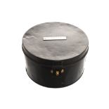 WW1 Naval officer’s metal hat box inscribes ' S. Hughes' Worldwide shipping available: shipping@