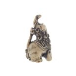 Nineteenth-century Japanese netsuke  of a mythical creature Worldwide shipping available: shipping@