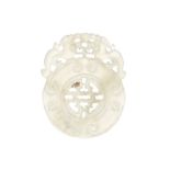 Qing dynasty Chinese carved white jade pendant Worldwide shipping available: shipping@sheppards.ie