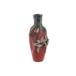 Japanese Sumida vase  with gourd tablet, signed Worldwide shipping available: shipping@sheppards.