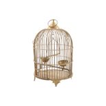 Edwardian brass bird cage of circular dome form Worldwide shipping available: shipping@sheppards.ie