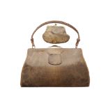Snakeskin handbag with matching purse, circa 1930 Worldwide shipping available: shipping@sheppards.