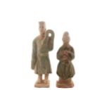 Two Chinese Ming period Sancai figures Worldwide shipping available. All queries must be made to