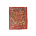 Nineteenth-century Sino-Tibetan Thangka Worldwide shipping available. All queries must be made to