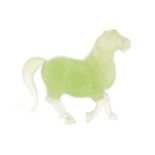 Peking glass figure of a horse Worldwide shipping available. All queries must be made to shipping@