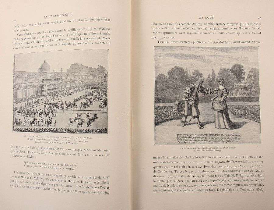 Bourgeois, Émile Le grand siècle Louis XIV, Les Artes Les Idees, Paris, Hachette, 1896, 483 S. mit - Image 4 of 4