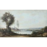 Reserve: 500 EUR        Villers, Adolphe de, attr. 1872 - 1930, französischer Landschaftsmaler. "