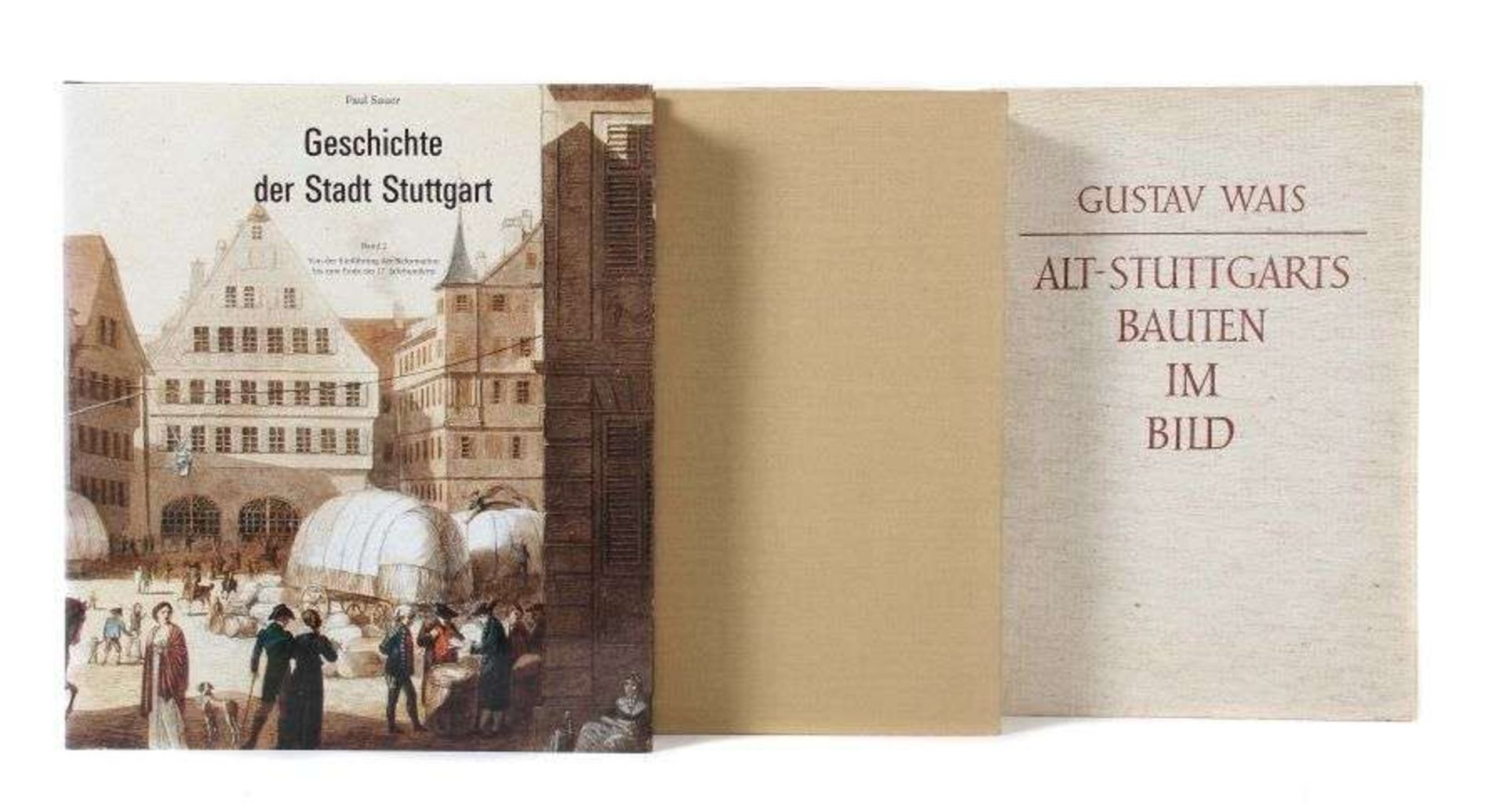 Reserve: 40 EUR        3 Bücher Stuttgart Stuttgart, Kohlhammer/Deutsche Verlagsanstalt, 1951-1993