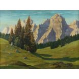 Reserve: 400 EUR        Scheiring, Leopold 1884 - 1927. "Wettersturz im Dachsteingebirge",