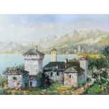 Reserve: 120 EUR        Proietto, Constantino Italienischer Landschaftsmaler des 20. Jh.. "Am Lago