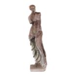 Venus als Gartenfigur England, Mitte 19. Jh., Steinguss auf Eisen, gefasst, sog. " Venus von