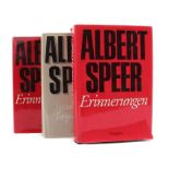 Reserve: 120 EUR        3x Albert Speer 2x "Erinnerungen", siebte Auflage, Propyläen Verlag