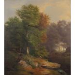 Reserve: 300 EUR        Brechler, A., wohl Adalbert Vojtech 1826 - 1890, Landschaftsmaler. "